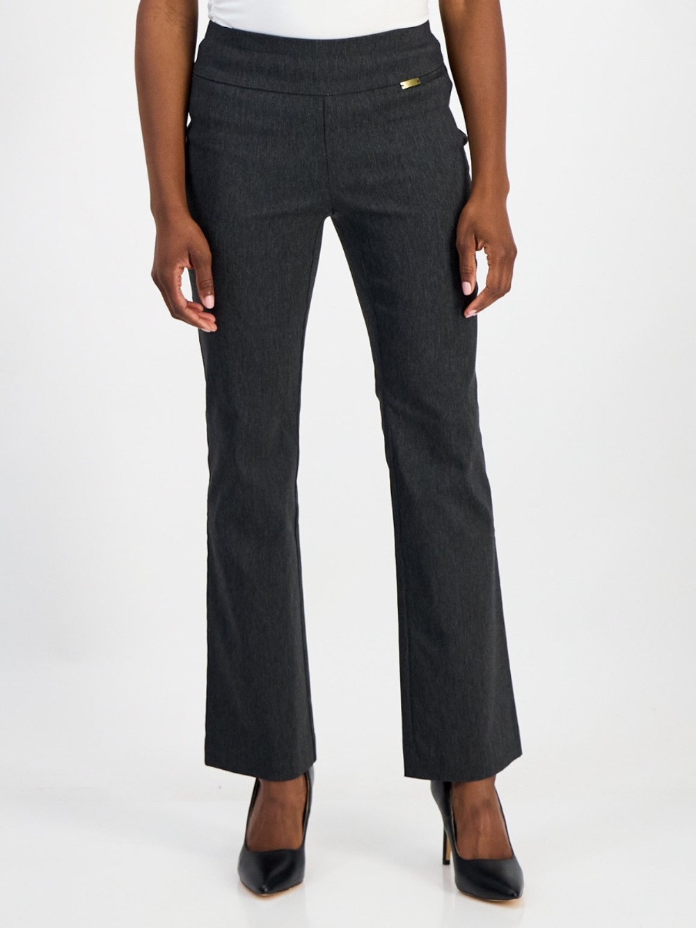 I.N.C. Petite Short Mid-Rise Bootcut Pants Dark Heather Size 14PS